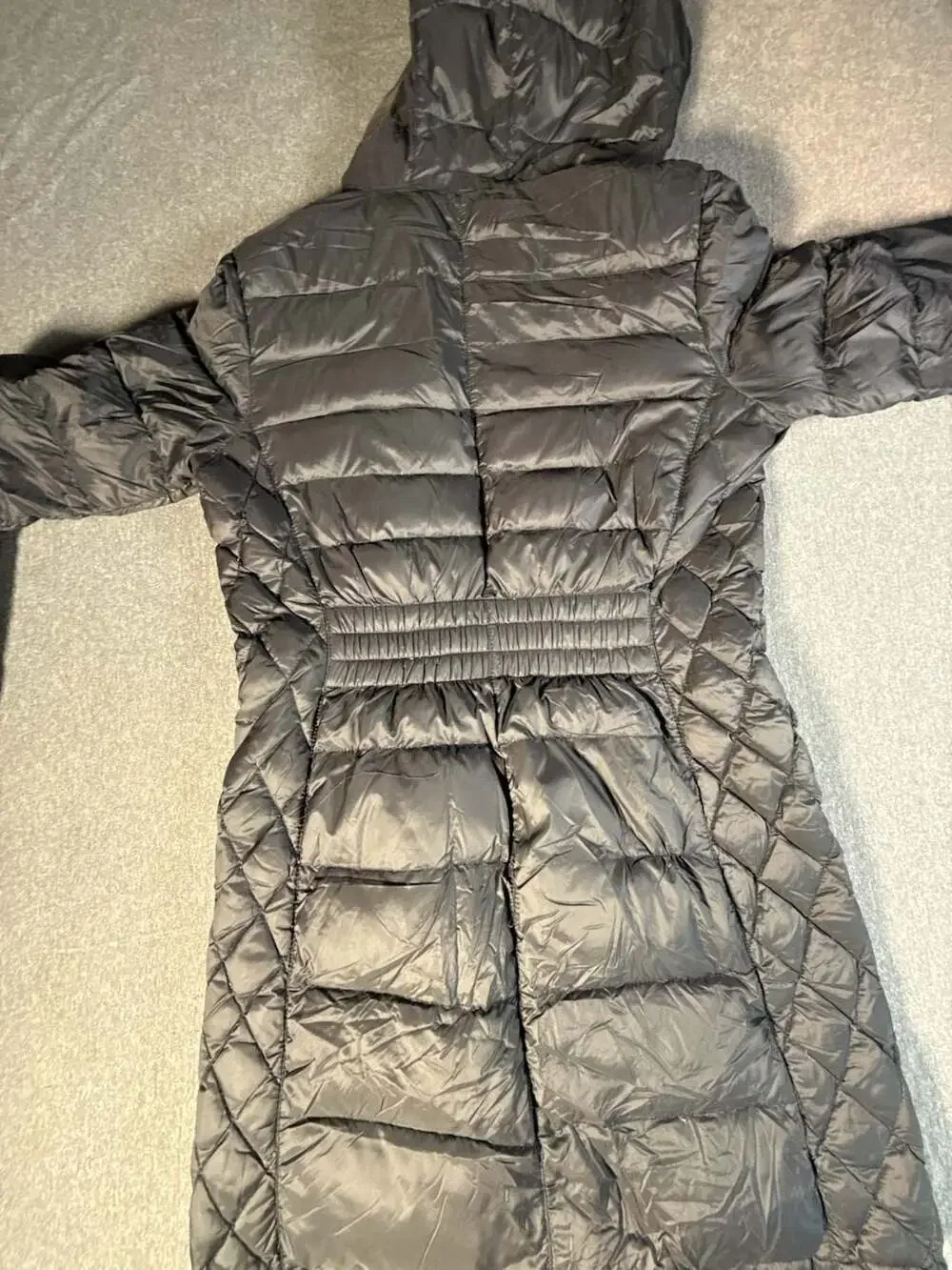 Michael Kors Packable Quilted Hooded Down Jacket Puffer Coat Black